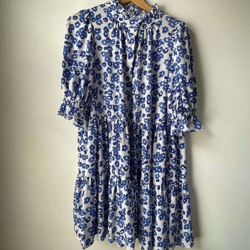 SHEIN Button Down Blue Dress Size M